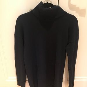 Navy Everlane Cashmere Turtleneck
